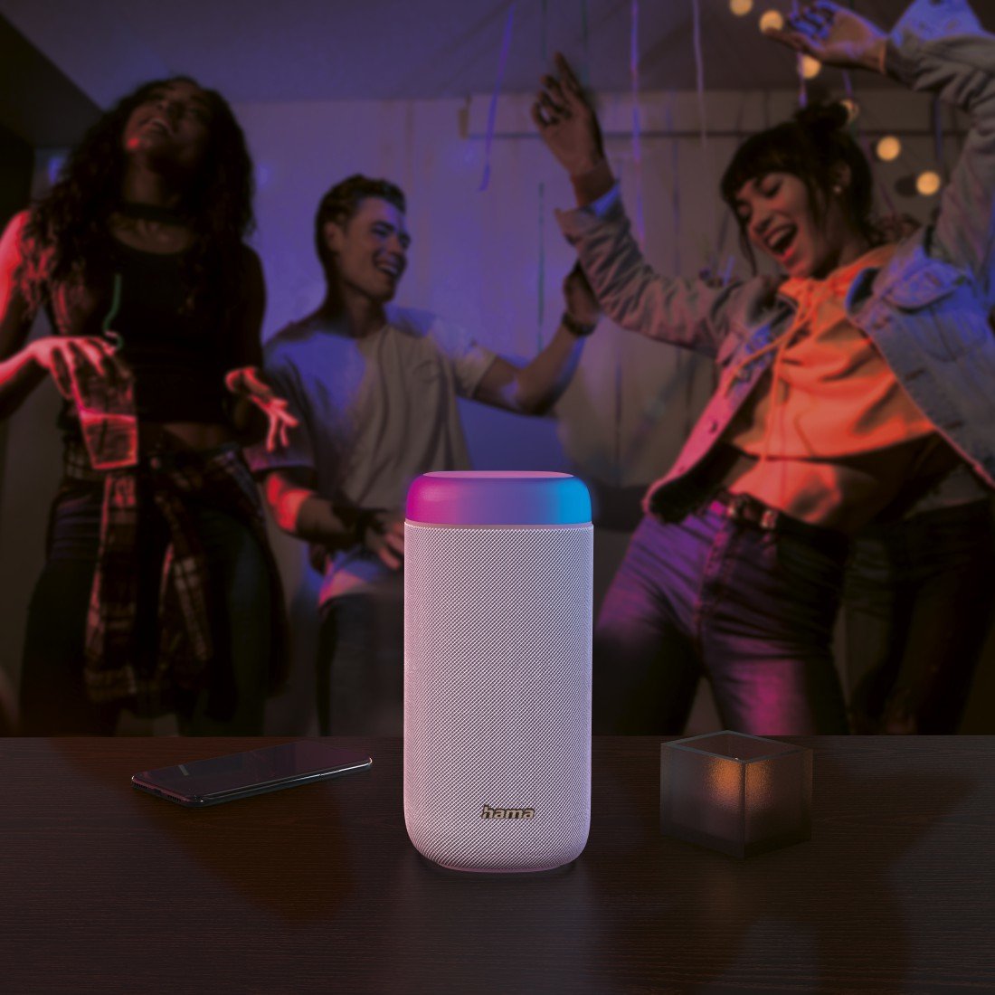 EAN 4047443479129 - Hama Shine 2.0 Altavoz portátil estéreo Blanco 30 W imagen 2