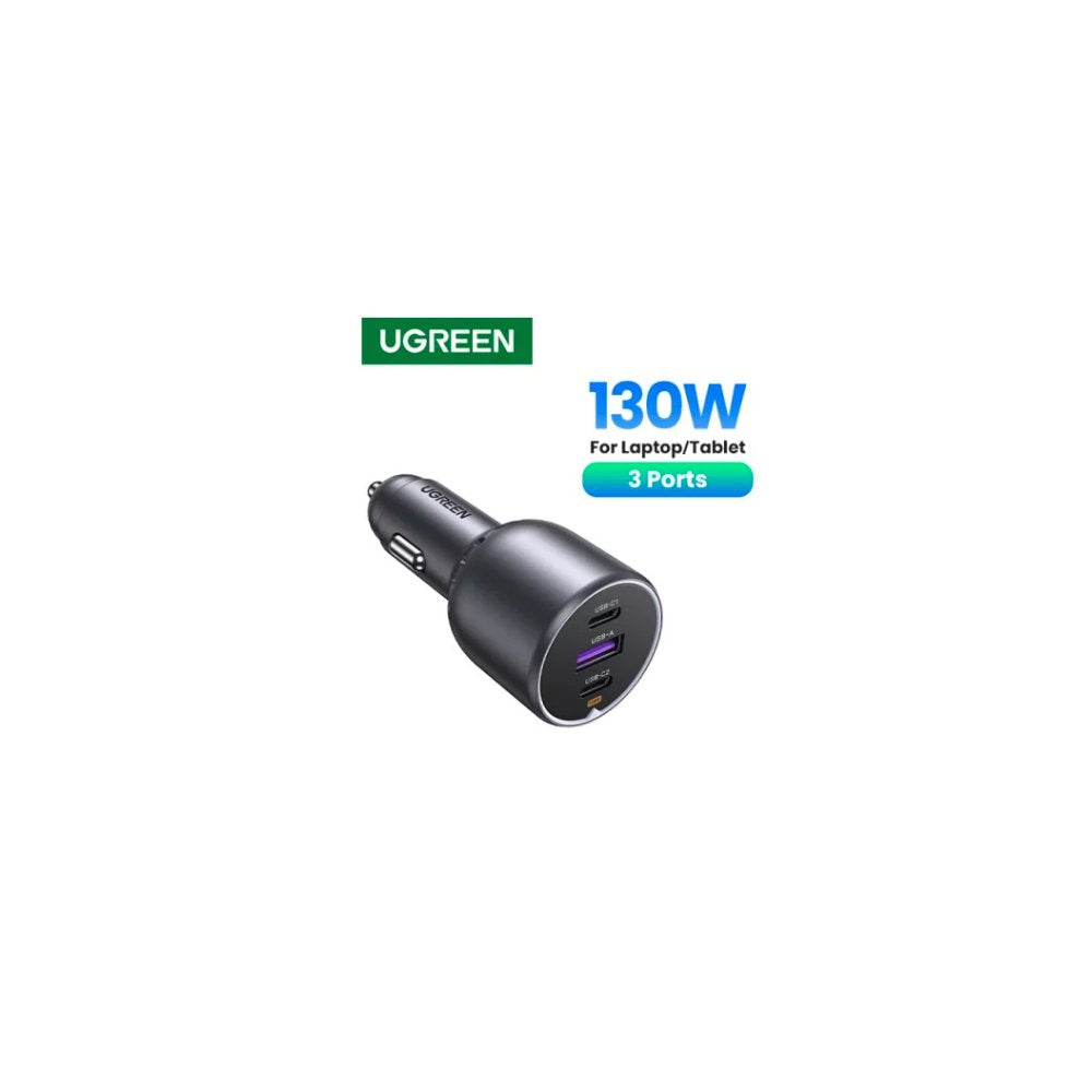 EAN 6941876230259 - Ugreen 130W 3-Port Fast Car Char gray Auriculares, Ordenador portátil, Teléfono móvil, Portátil, Batería imagen 2