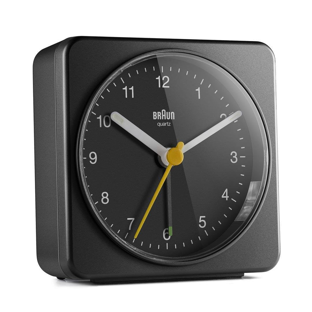 Braun Bc 03 B Reloj Despertador De Cuarzo Analógico Negro