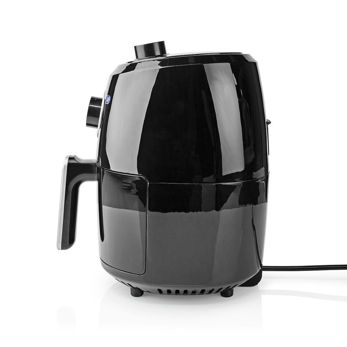 EAN 5412810324477 - Nedis KAAF120FBK freidora Sencillo 2,4 L Independiente 1000 W Freidora de aire caliente Aluminio, Negro imagen 2