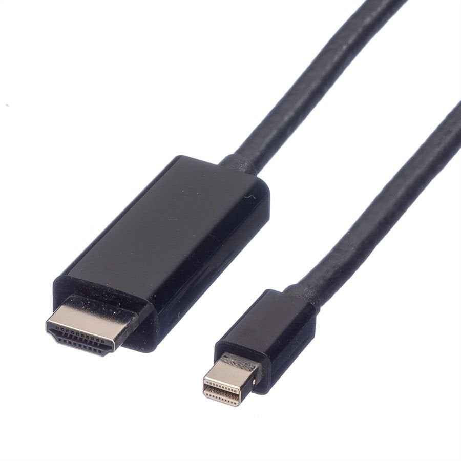Value Mini Displayport Cable, Mini Dp-Uhdtv, St St, Schwarz, 2 M