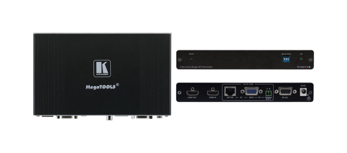 Transmisor De Ultra Alcance Hdmi Kramer 1080p Hd Hasta 600m Tp-752t 50-00010390