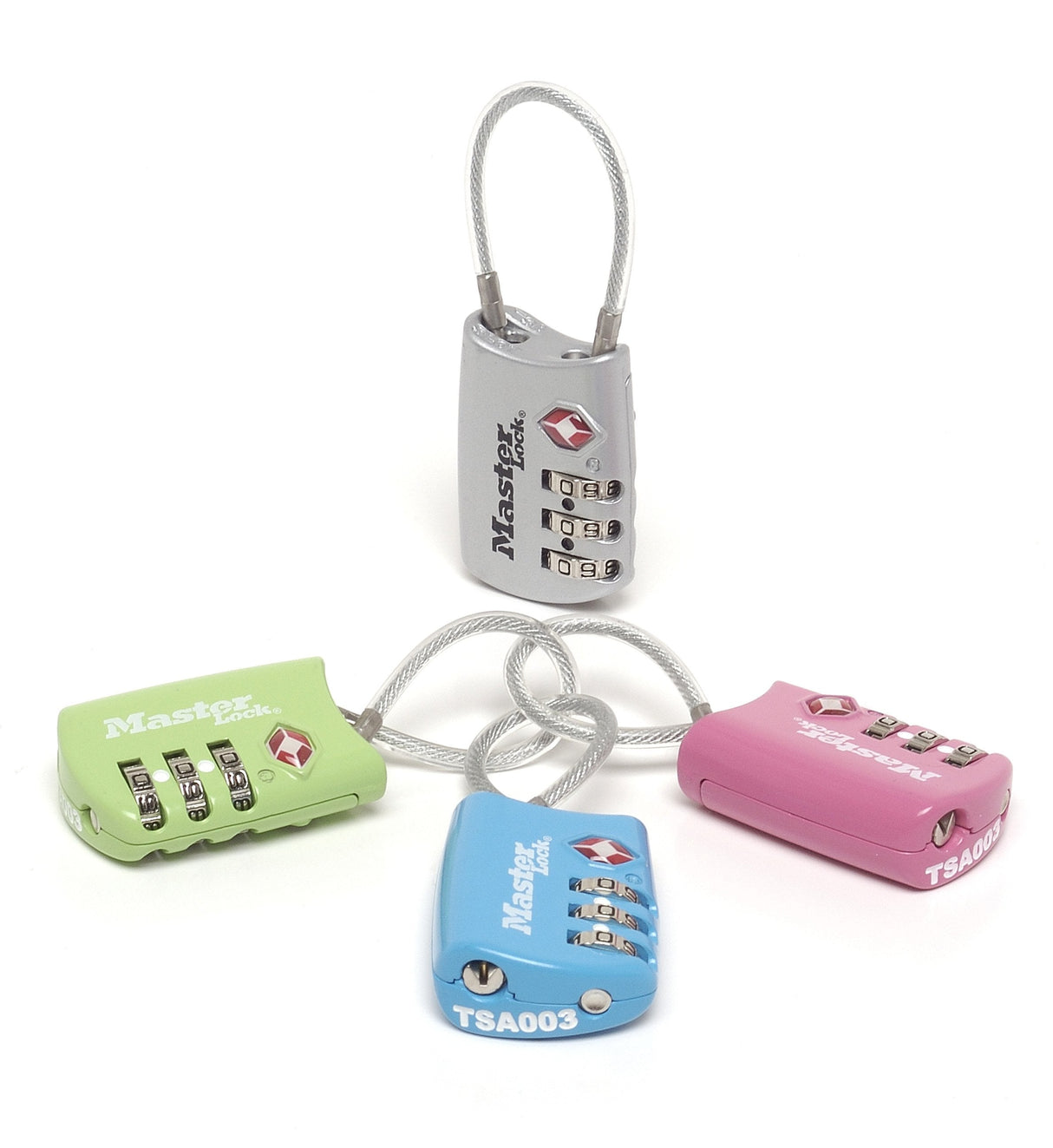 EAN 3520190929983 - MASTER LOCK 4688EURD candado para maletas Candado con combinación para maleta Metal, Vinilo Azul, Verde, imagen 1