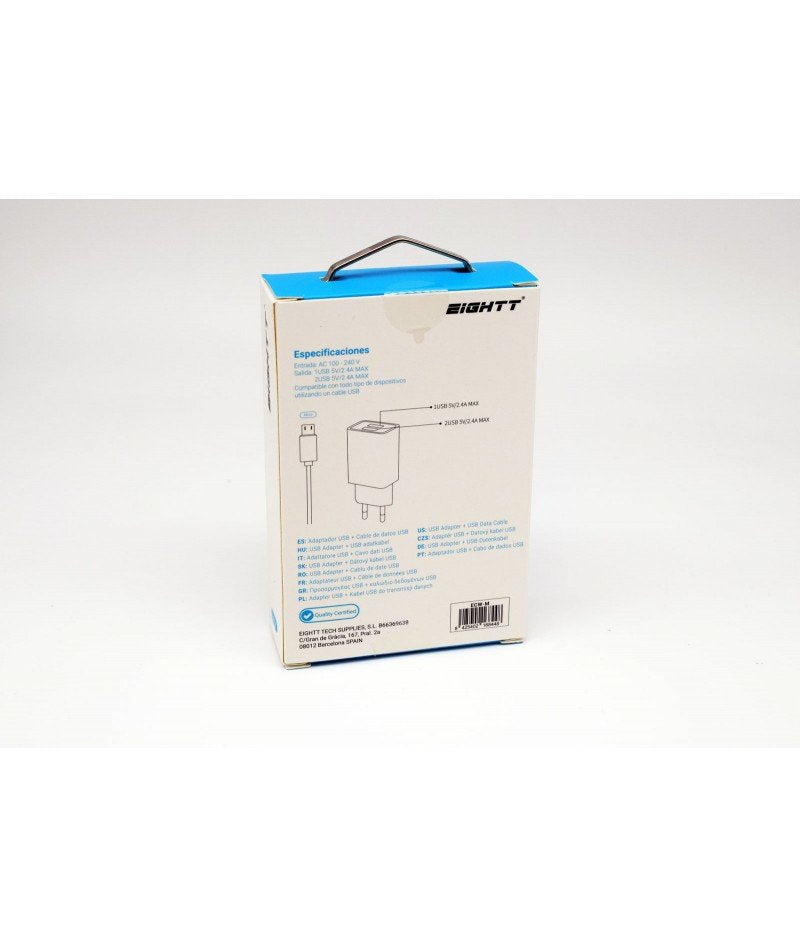 EAN 8425402168448 - Eightt ECW-M cargador de dispositivo móvil Universal Blanco Corriente alterna Interior imagen 5