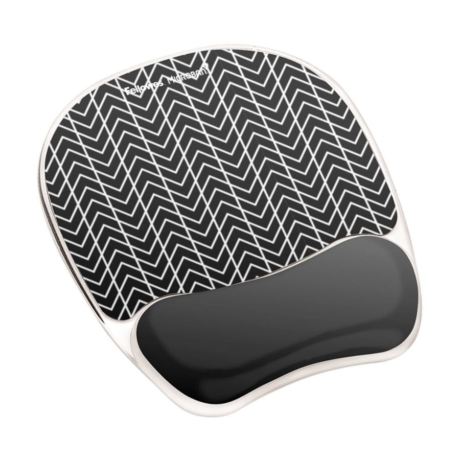 EAN 0043859740680 - Fellowes 9653401 alfombrilla para ratón Negro, Blanco imagen 1