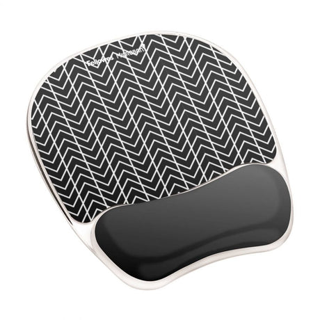 EAN 0043859740680 - Fellowes 9653401 alfombrilla para ratón Negro, Blanco imagen 1