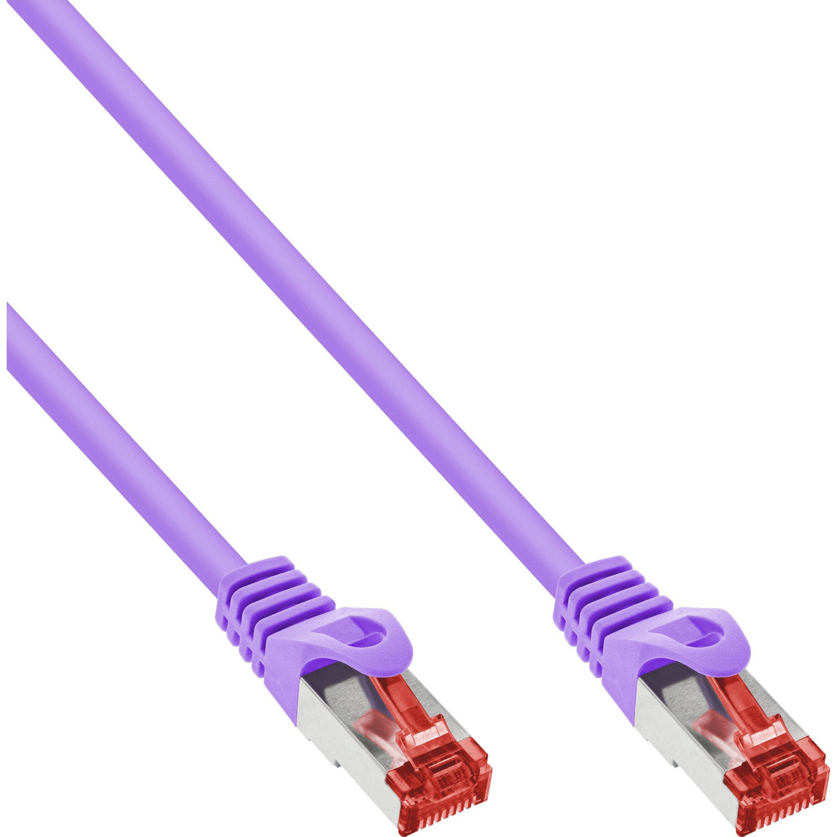 Cable De Red Inline S/Ftp Pimf Cat.6 250mhz Pvc Cobre Violeta 10m