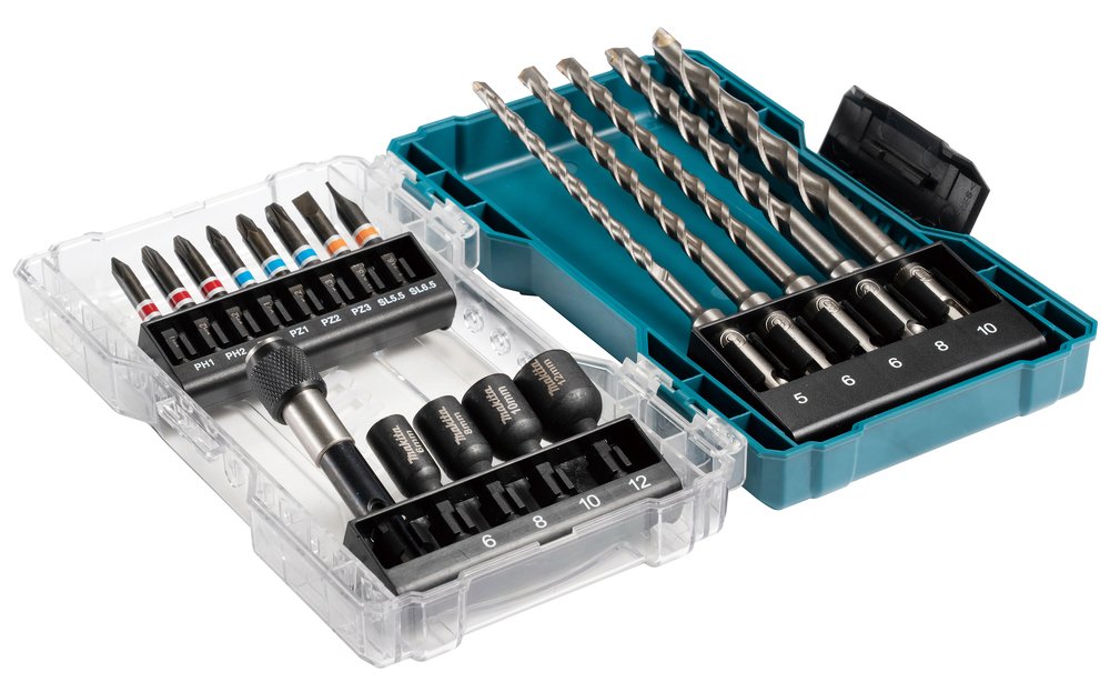 Makita E-07026 - Juego De Brocas Y Brocas (18 Piezas) E-07026