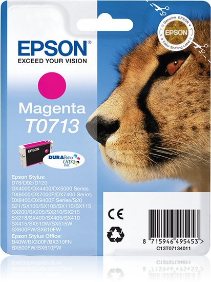 Cartucho Original Epson T0713 Magenta - C13t071340b0 Ml-5.5pag-280
