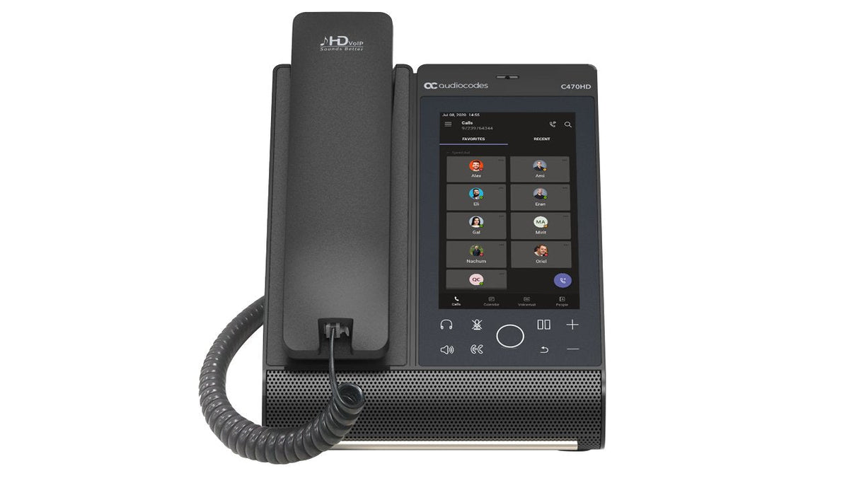 Audiocodes Teams C470hd Total Touch Ip-Phone Poe Gbe With Integrated Bt And Dual Band Wifi