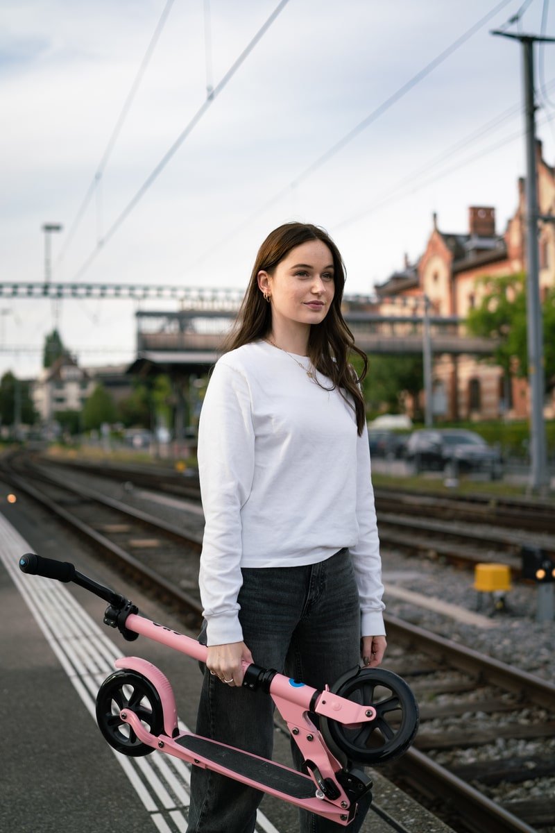 Micro Patinete Speed Deluxe Rosa Neón