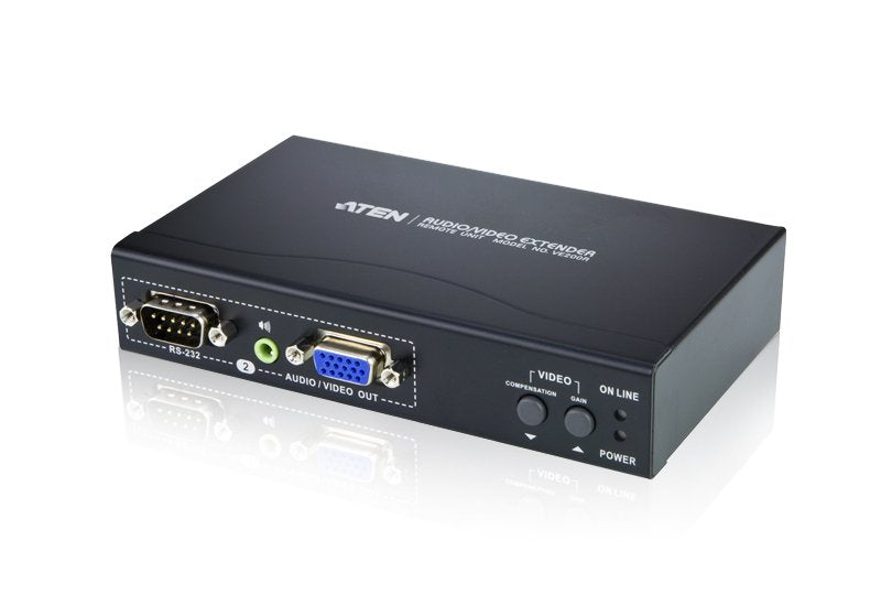 Aten Vga Over Cat5e/6 Audio/Video Receiver With Receptor Audiovisual Vga Sobre Cat. 5e/6 Con Rs-232 (200 M)
