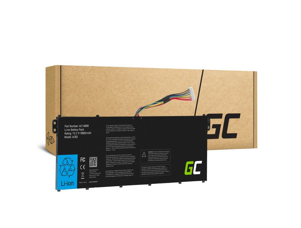 EAN 5902719429736 - Green Cell AC62 refacción para laptop Batería imagen 1