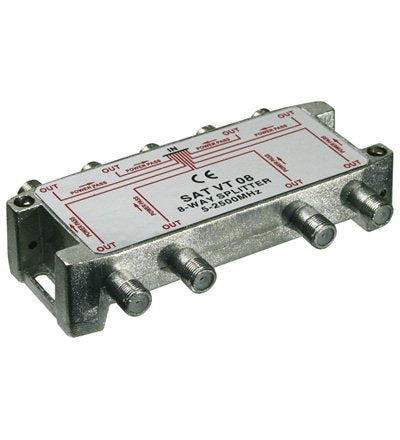 Sat-Splitter 8-Way - For Satellite Devices 5-2500 Mhz