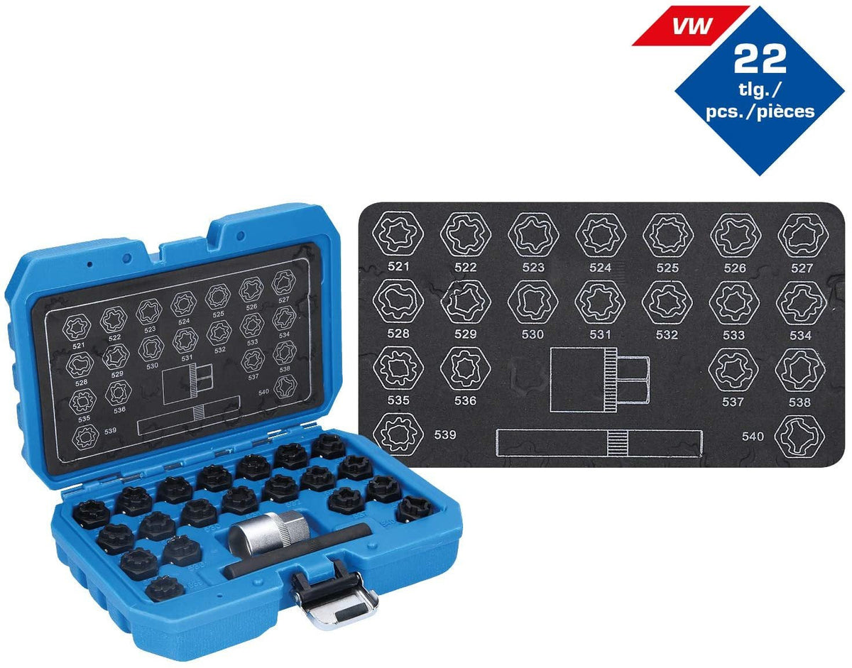 Brilliant Tools Felgenschloss-Sortiment Para Vw