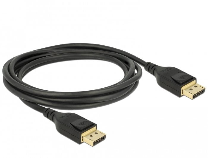 Delock Cable Displayport 8k 60hz 3m Dp 8k Negro