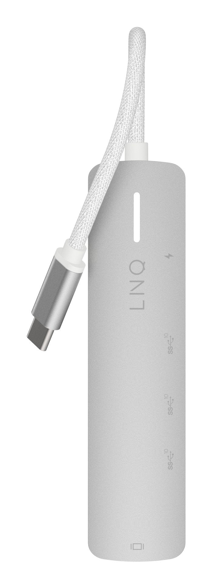Hub 5 Puertos Pro Usb-C 140w Gris Linq Usb-C/ 1xusb3.2, 1xhdmi, 1xusb-C Pd Hasta 140w, 2xusb-C