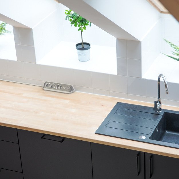 Brennenstuhl Estilo Eckstedoleiste 4-Fach Weiss