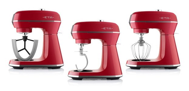 Robot Cocina Eta Eta204390020 Storio Ii, 1200 W, Contenedor Principal De 5 L, Rojo