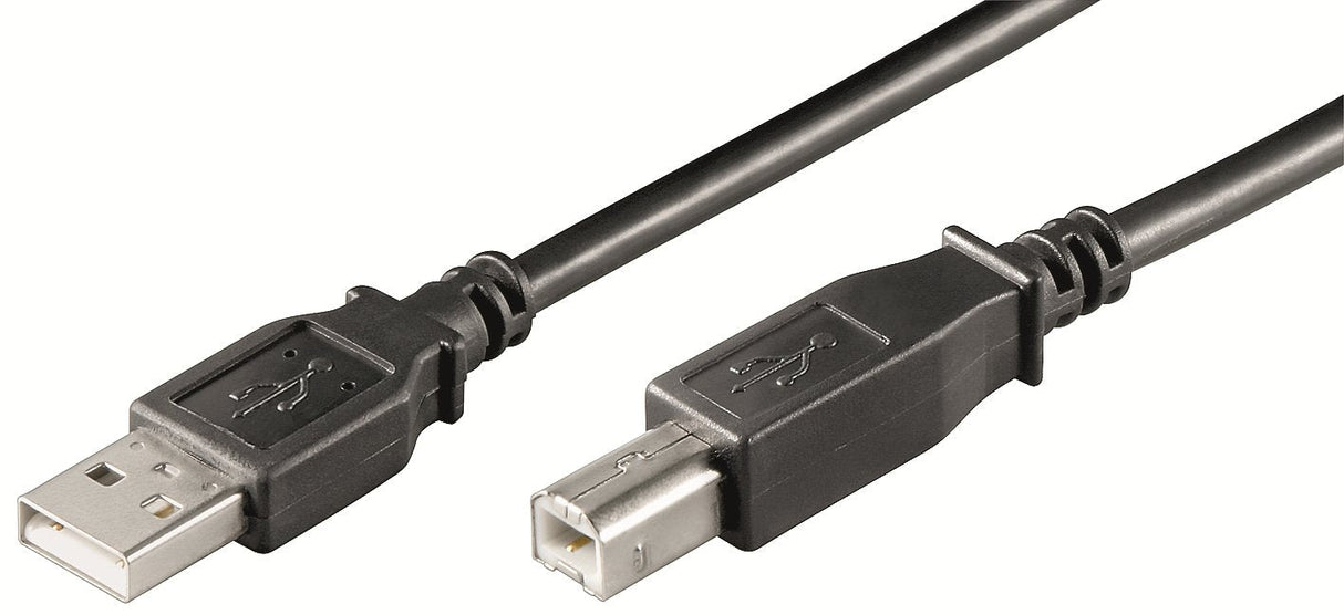 Ewent Cable Usb 2.0 Tipo A Macho A Tipo B Macho. 3m Ewent Ew-Uab-030, 3 M, Usb A, Usb B, 2.0, Male Connector / Male Connector, Negro