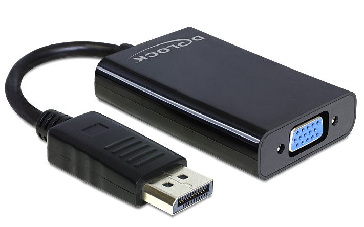 EAN 4043619654390 - DeLOCK 65439 adaptador de cable de vídeo VGA (D-Sub) DisplayPort Negro imagen 1