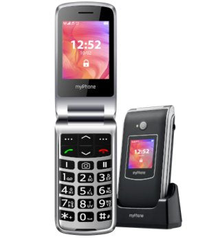 Myphone Rumba 2 Negro Móvil Senior 2g 2.4'' Con Tapa Cámara Bluetooth Sos