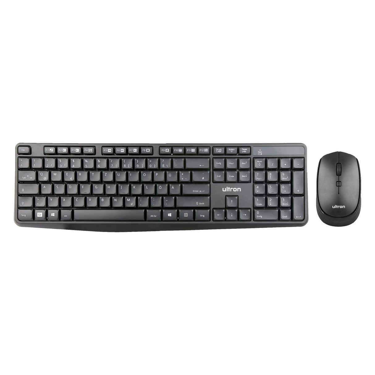 Teclado Alemán + Ratón Ultron Umc300 Rf Inalámbrico Negro