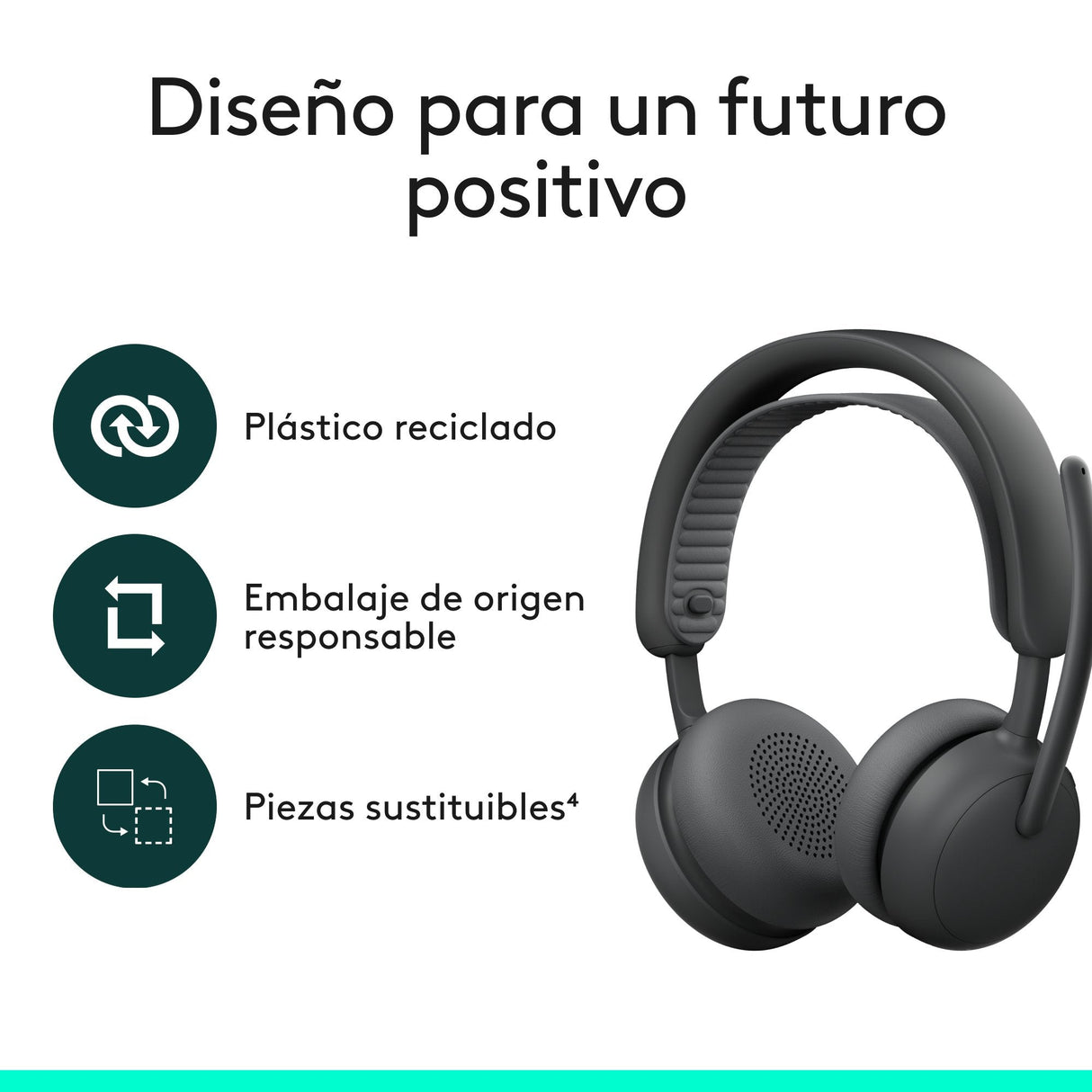 Logitech Zone Wireless 2 Es Headset, Grafit