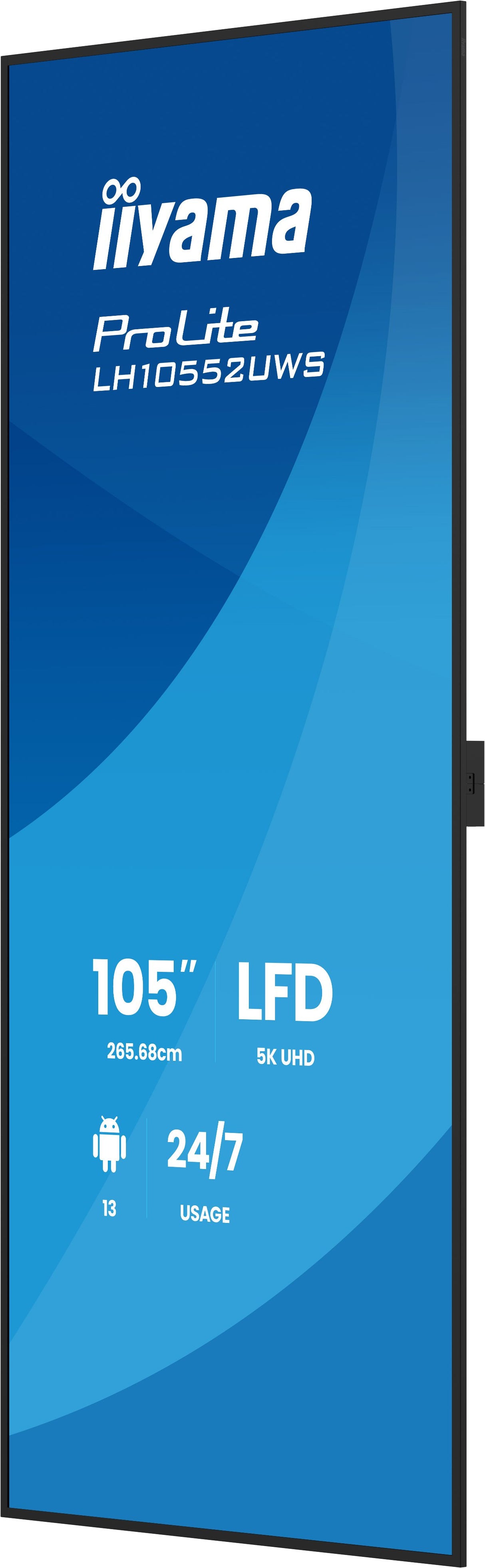 EAN 4948570128020 - iiyama LH10552UWS-B1AG pantalla de señalización Diseño de quiosco 2,66 m (104.6") LCD Wifi 500 cd / m² Ul imagen 5