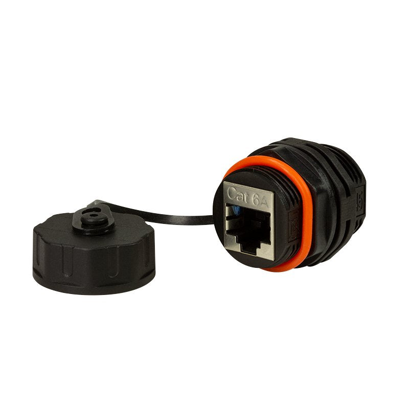 Logilink Cat.6a Indumrie Schraub-Kupplung 2xrj45, Negro