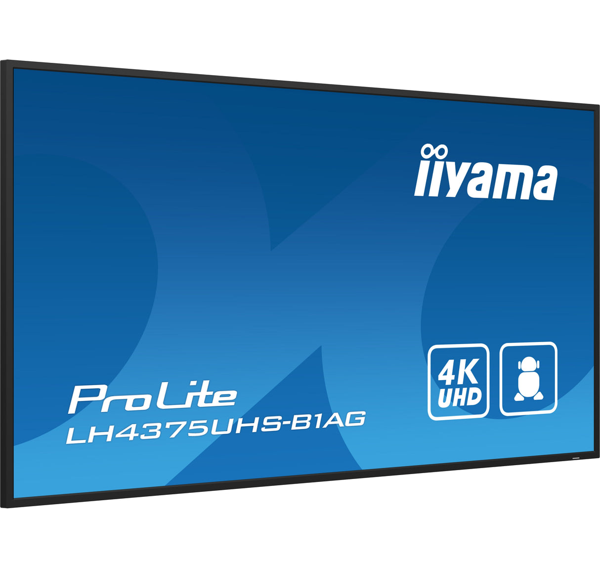 Pantalla De Señalización  Iiyama Lh4375uhs-B1ag  42.5" Lcd 500 Cd / M² 4k Ultra Hd Procesador Incorporado Android 8.0 18/7
