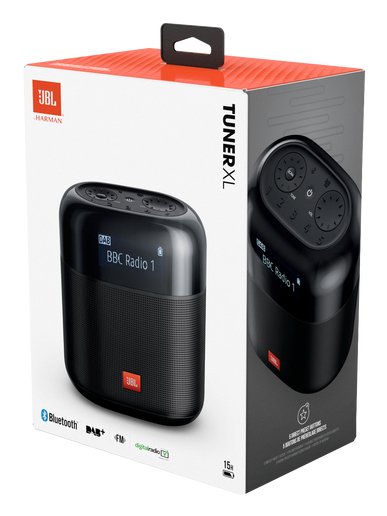 Jbl Tuner Xl Portable Bluetooth Speaker With Fm/Dab/Dab+ Black Eu