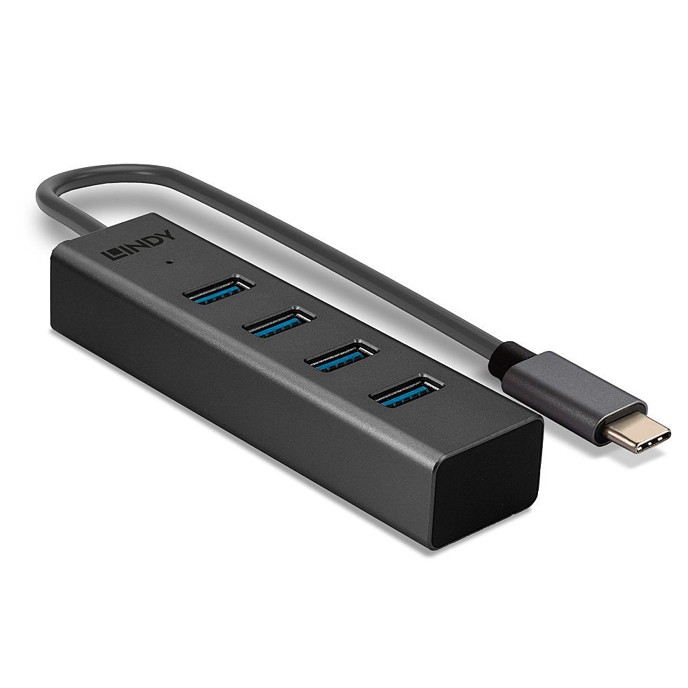 EAN 4002888433259 - Lindy 43325 hub de interfaz USB 3.2 Gen 1 (3.1 Gen 1) Type-C 5000 Mbit/s Gris imagen 3