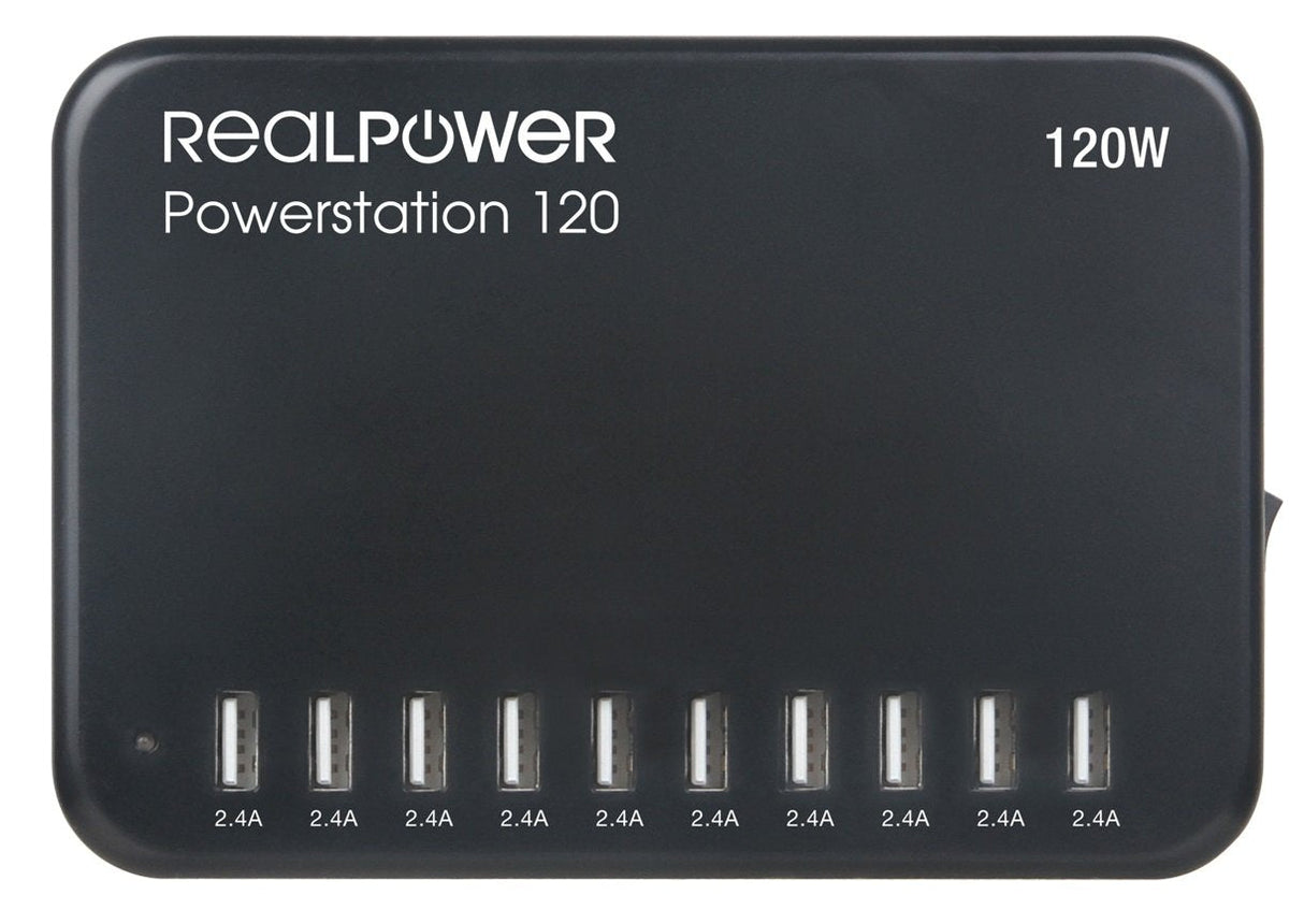 Emación De Carga Realpower Power Mation 120 120w 10xusb-A