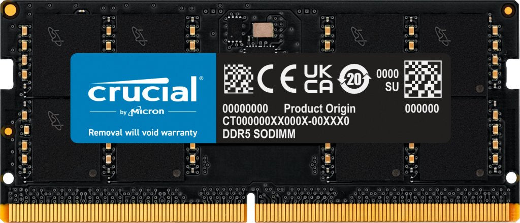 Memoria Crucial 32 Gb - Ddr5 4800 So-Dimm Cl40