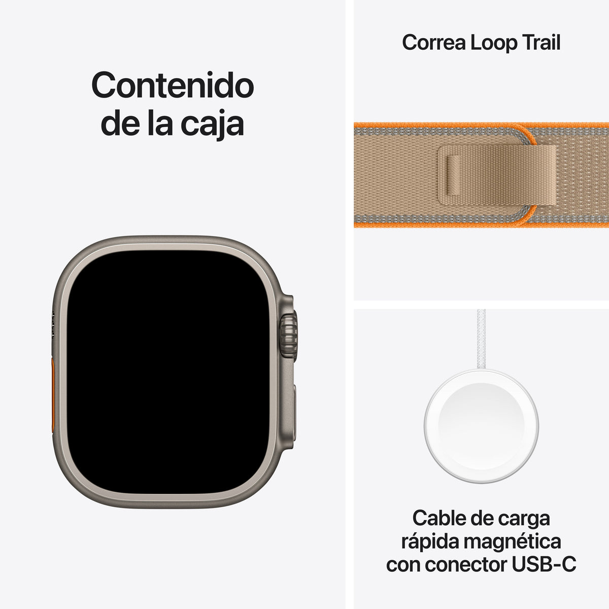 Apple Watch Ultra 4 (2026) Gps+Cel 49mm Caja De Titanio Natural Correa Trail Loop Arena Talla S M Siri Ai