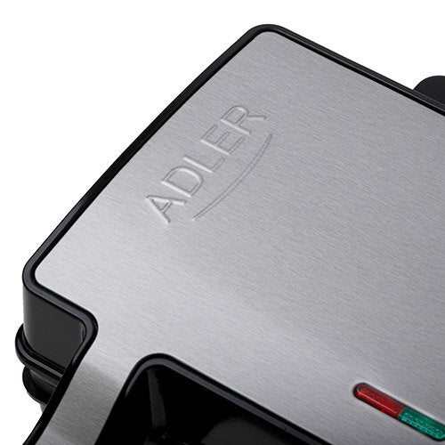 EAN 5905575903112 - Adler AD 3073 sandwichera 1400 W Negro, Plata imagen 9