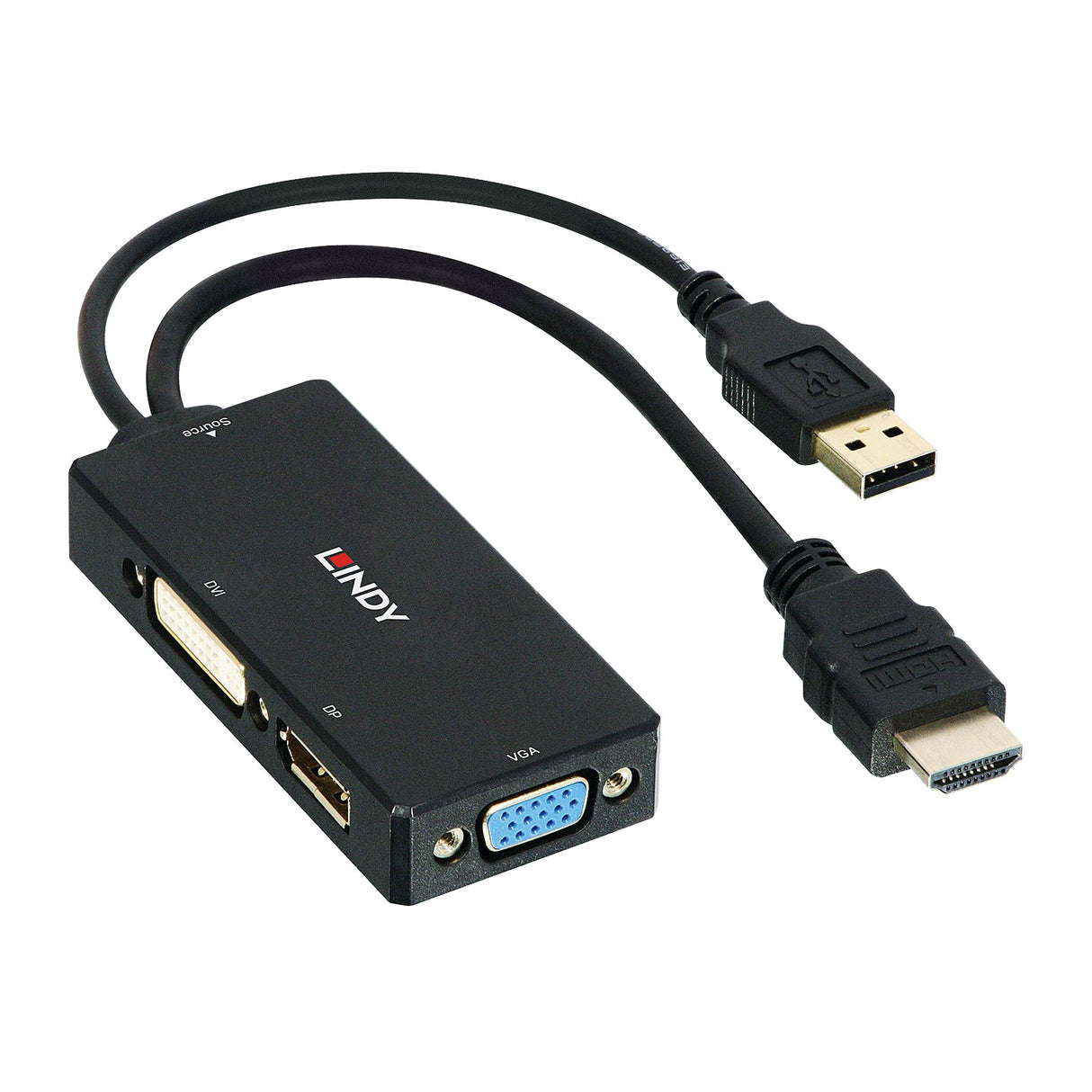 EAN 4002888381826 - Lindy 38182 adaptador de cable de vídeo 0,15 m Negro imagen 1
