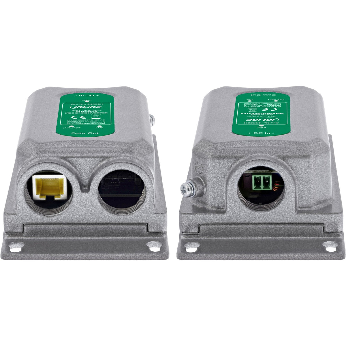 Convertidor De Medios Inline® Poe+ Para Exteriores Ip67 Ik10 1 Gb/S Rj45 Sfp Inline®