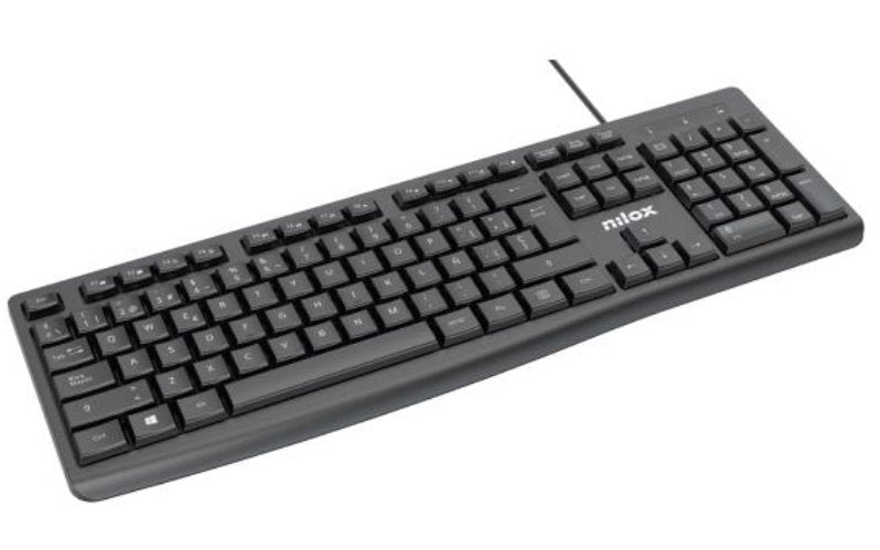 Teclado Español Con Cable Negro