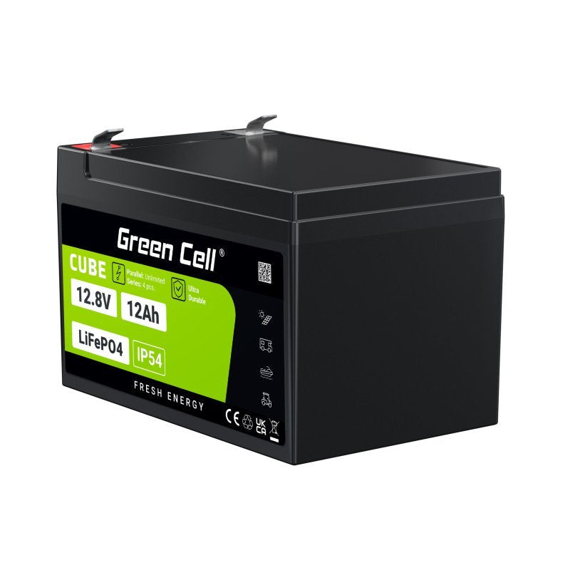 EAN 5904326374881 - Green Cell LFPGC12V12AH batería para sistema ups Fosfato de hierro-litio (LiFePo4) 12,8 V 12 Ah imagen 9
