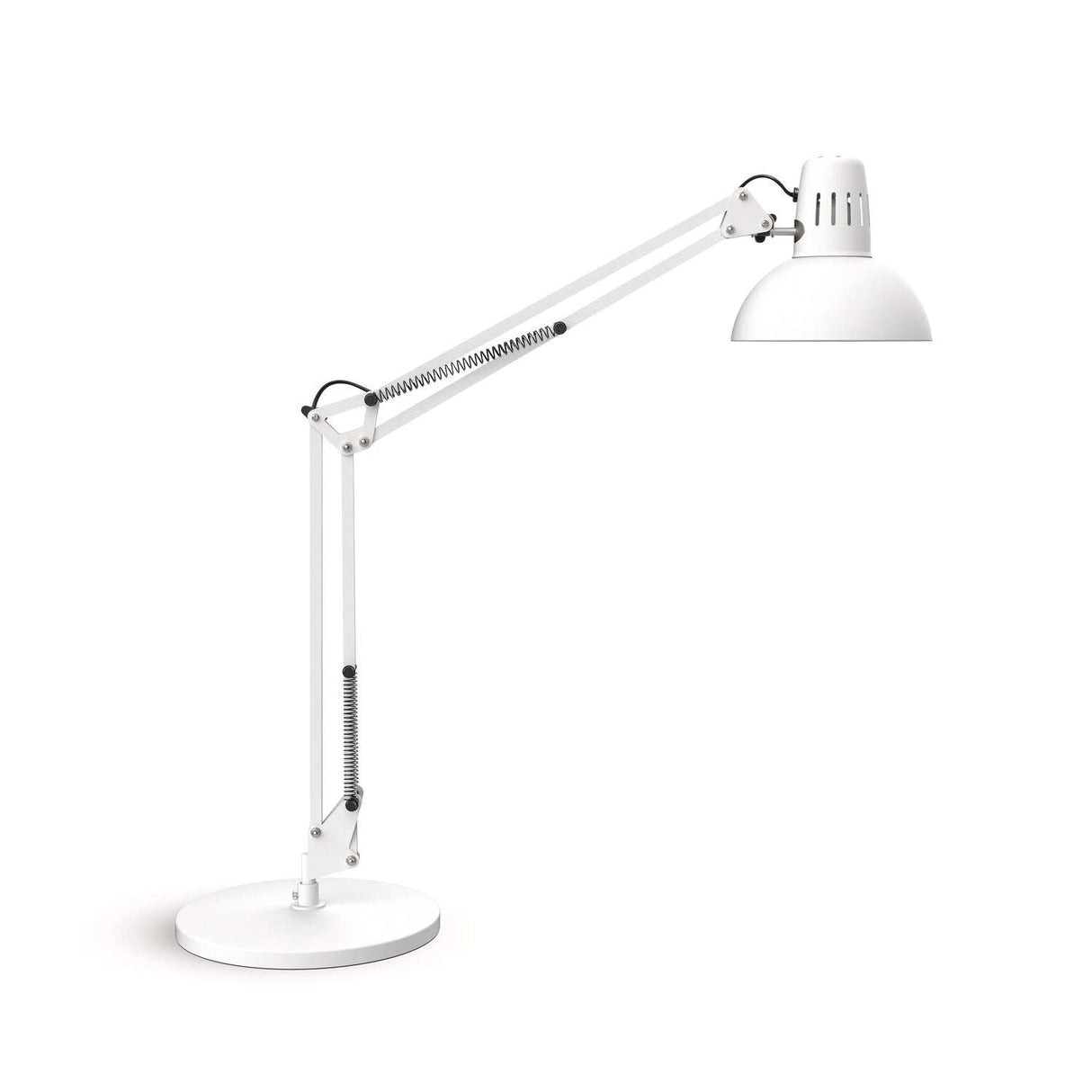 Maul Lampara Escritorio Maulstudy Lampara Led Con Soporte Ajustable Con Brazo Articulado Para Escritorio Elegante Lampara De Mesa Metálica Led Exclusiva Fuente De Luz Led Rojo