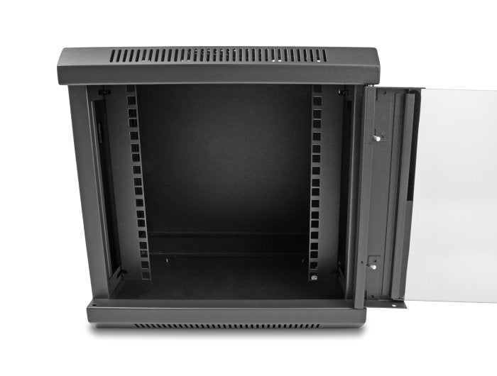Delock 43417 Gabinete De Red De 10" Con Puerta De Vidrio 6u Negro