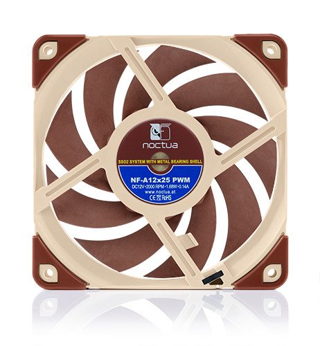 EAN 9010018100396 - Noctua NF-A12X25 PWM sistema de refrigeración para ordenador Carcasa del ordenador Ventilador 12 cm Marró imagen 4