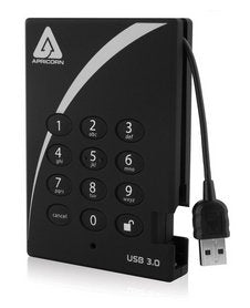 EAN 0708326913720 - Apricorn Aegis Padlock Fortress 1TB disco duro externo 5400 RPM USB tipo A 3.2 Gen 1 (3.1 Gen 1) Negro imagen 1