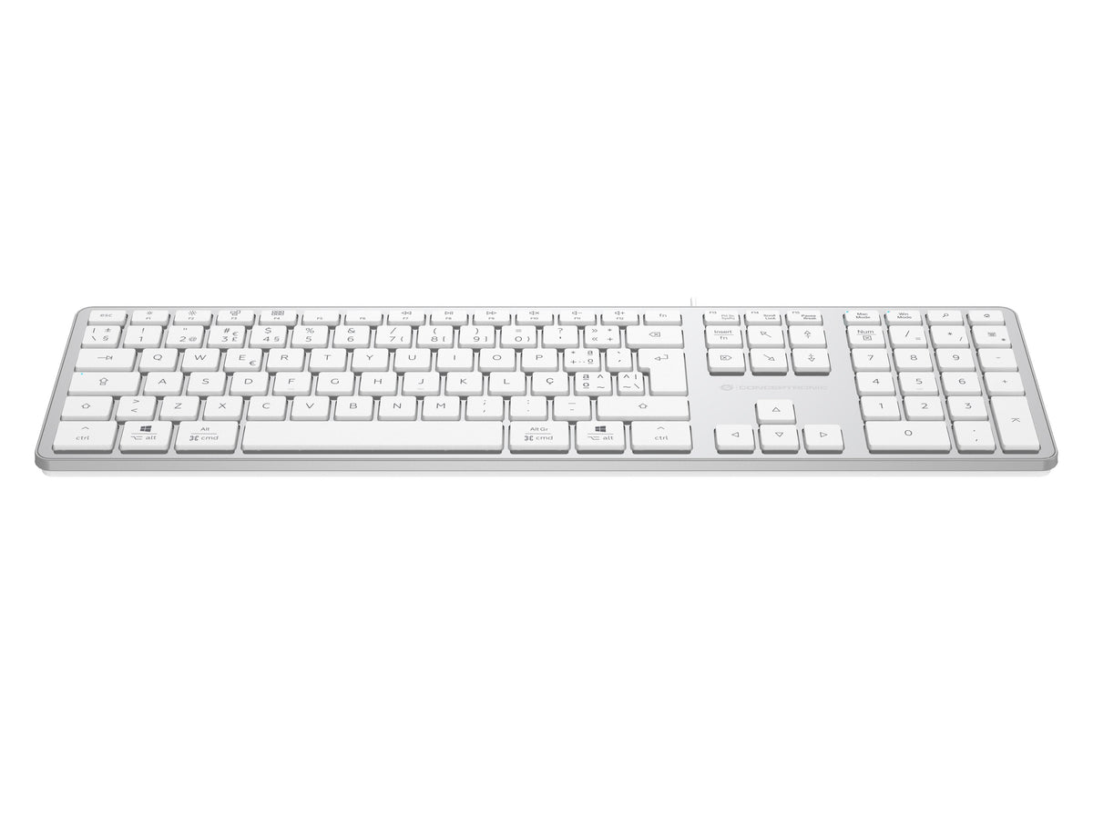 Conceptronic Usb Teclado Slim Usb-A/Usb-C Layout Pt Ws