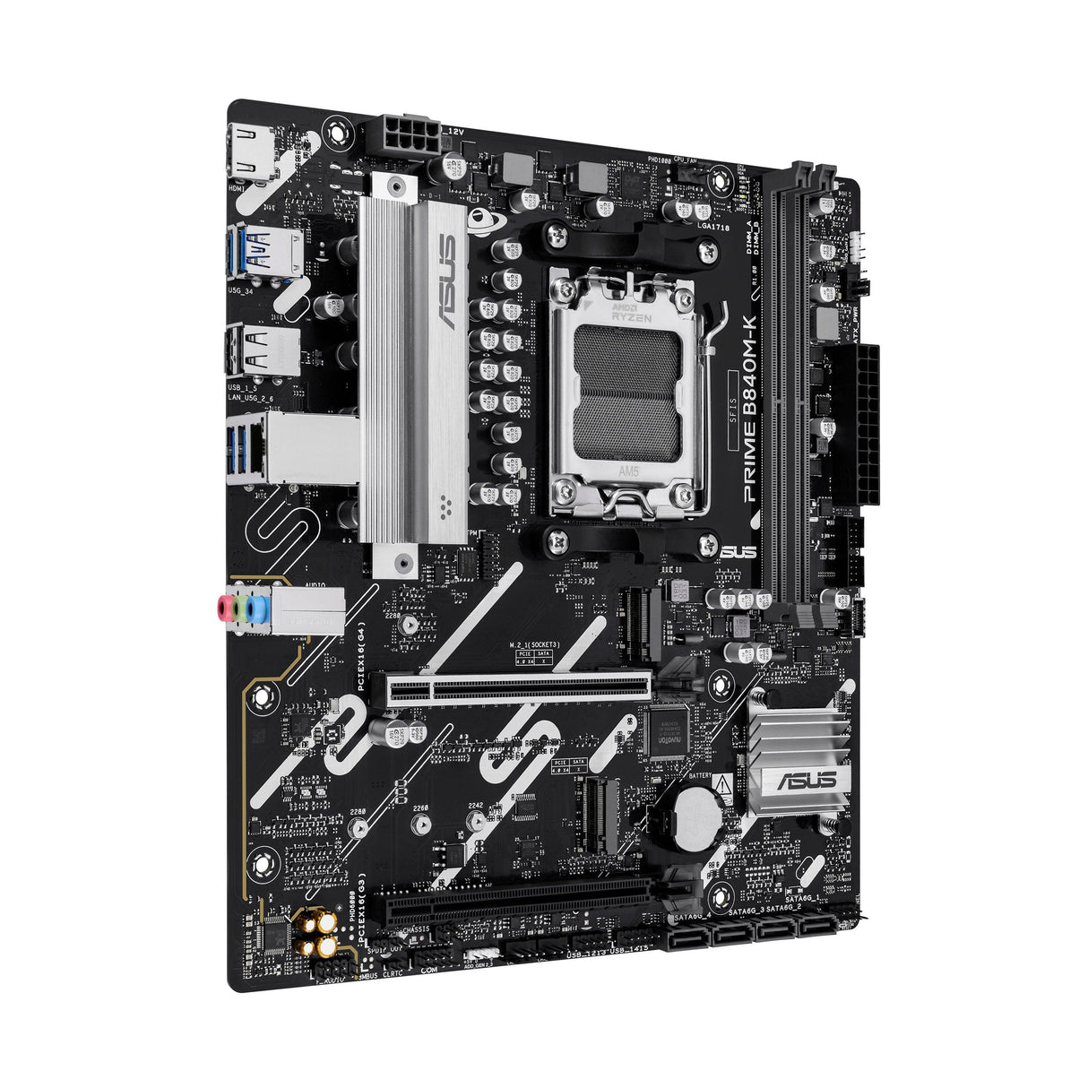 Placa Base Asus Prime B840m-K Amd,Am5,Ddr5,Matx 90mb1pk0-M0eay0