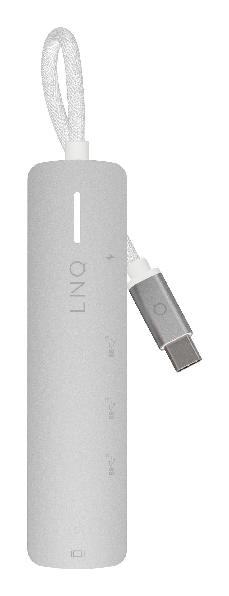 Hub 5 Puertos Pro Usb-C 140w Gris Linq Usb-C/ 1xusb3.2, 1xhdmi, 1xusb-C Pd Hasta 140w, 2xusb-C