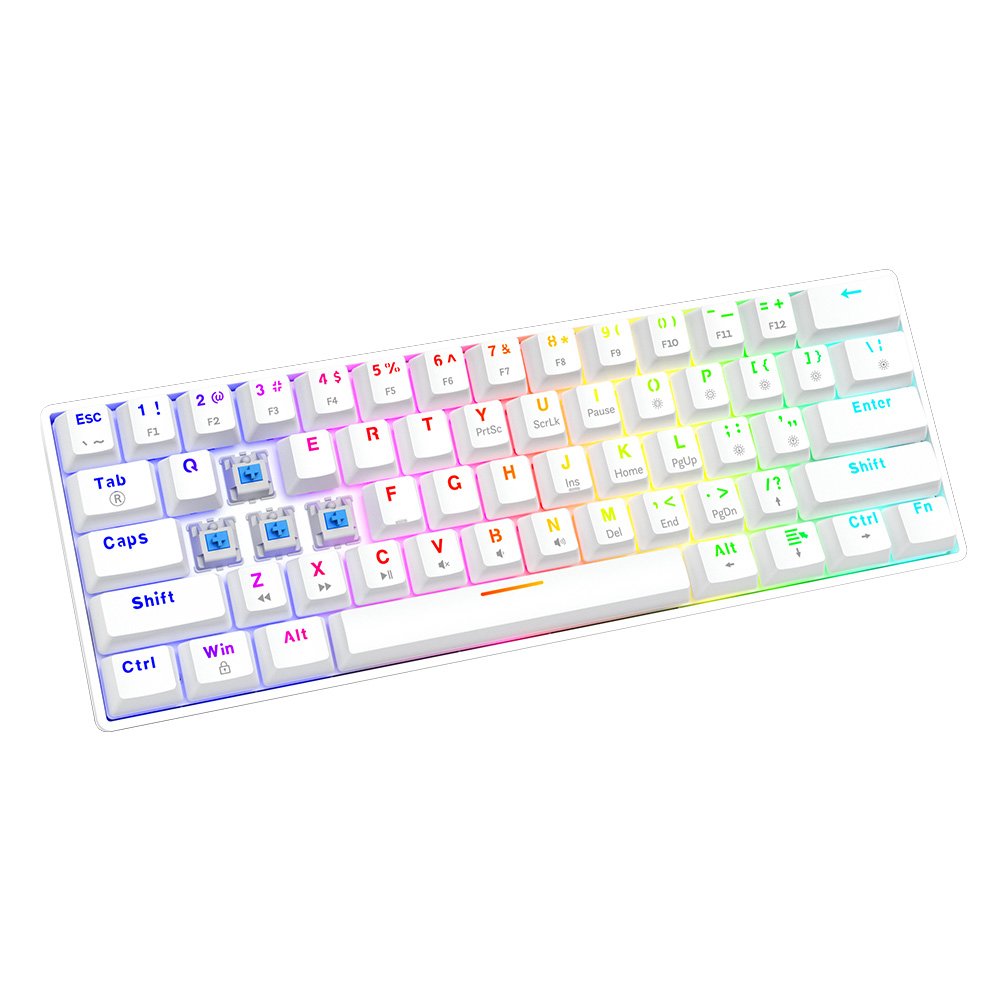 EAN 5901986048749 - Savio WHITEOUT X2 BLUE teclado Universal USB QWERTY Blanco imagen 5