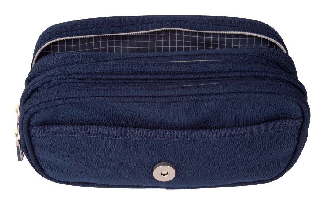 Milan Portatodo 4 Cremalleras Con Solapa 1918 Azul